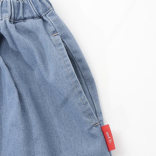 【爸爸同款】褶皺寬鬆牛仔錐形褲