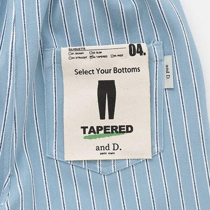 彈力印花錐形褲