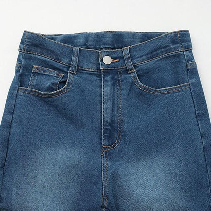 【基礎款】牛仔斜紋喇叭褲