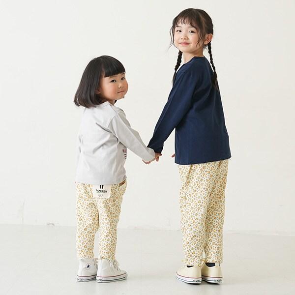 【短款】高腰荷葉邊印花錐形褲