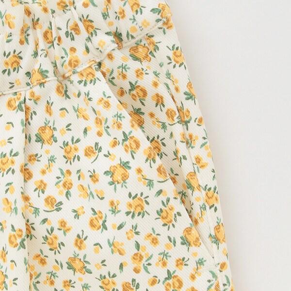 【短款】高腰荷葉邊印花錐形褲