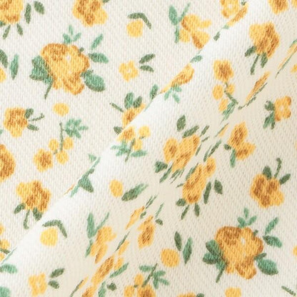 【短款】高腰荷葉邊印花錐形褲