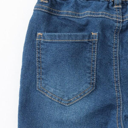 彈力牛仔修身褲