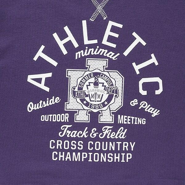 拼色拼接線縫衛衣印花套頭衫