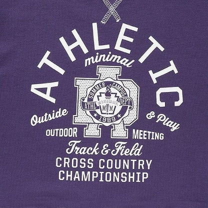 拼色拼接線縫衛衣印花套頭衫