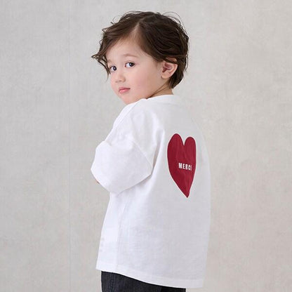 【防汙處理】背部愛心短袖T恤