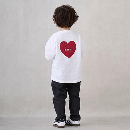 【防汙處理】背部愛心短袖T恤