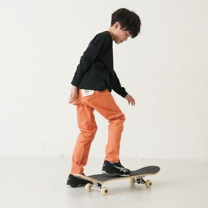 彈力斜紋修身長褲