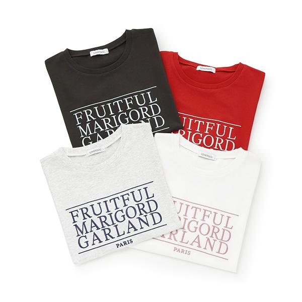 【GOODPRICE】【純棉100%】三段標語刺繡T恤