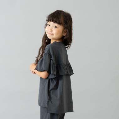 【水陸兩用】短袖荷葉邊套頭衫