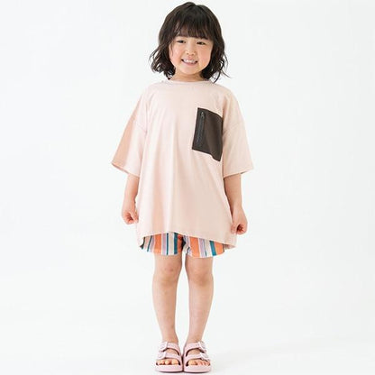 【水陸兩用】網眼口袋寬鬆短袖T恤