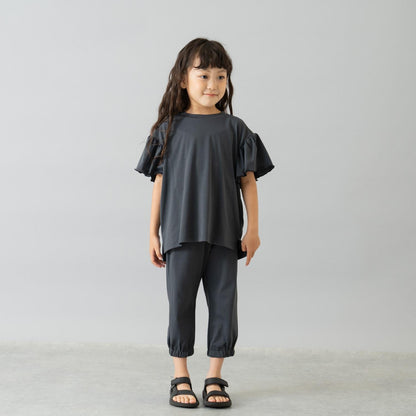 【水陸兩用】短袖荷葉邊套頭衫