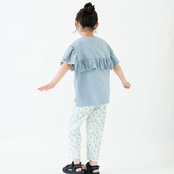 【水陸兩用】短袖荷葉邊套頭衫