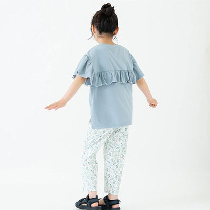 【水陸兩用】短袖荷葉邊套頭衫