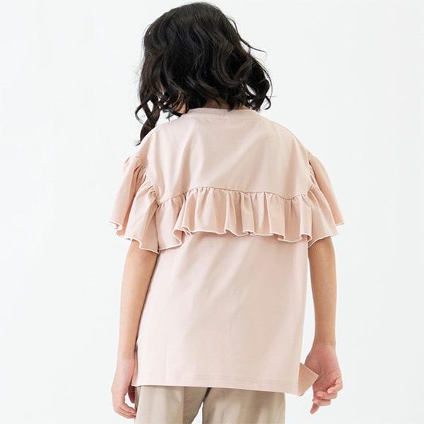 【水陸兩用】短袖荷葉邊套頭衫