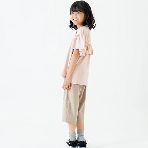 【水陸兩用】短袖荷葉邊套頭衫