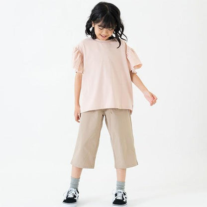 【水陸兩用】短袖荷葉邊套頭衫