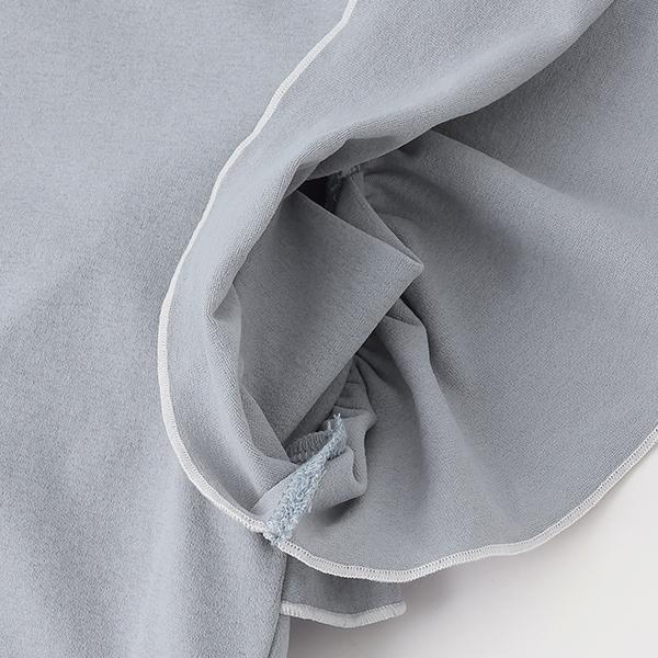 【水陸兩用】短袖荷葉邊套頭衫