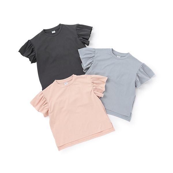 【水陸兩用】短袖荷葉邊套頭衫