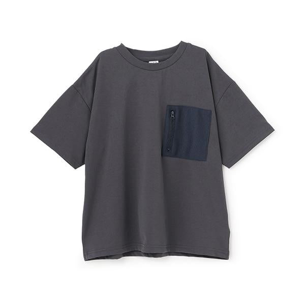 【水陸兩用】網眼口袋寬鬆短袖T恤