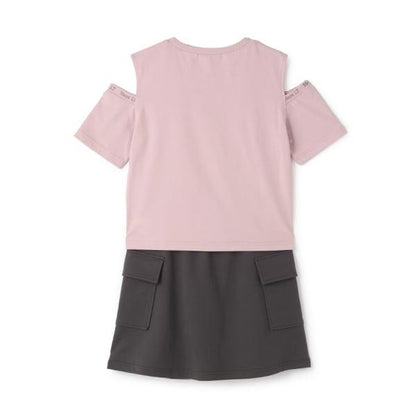 【7days】【接觸冷感/清涼】露肩T恤套裝