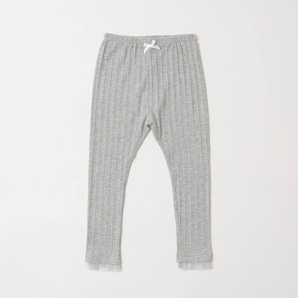 【人氣熱銷再次到貨】下襬網紗荷葉邊九分打底褲