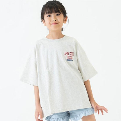 【純棉100%】【爸爸同款】兒童logo刺繡寬鬆短袖T恤