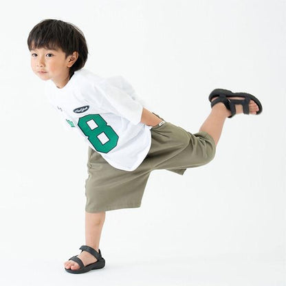 【純棉100%】寬鬆數字印花短袖T恤