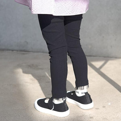 【人氣熱銷再次到貨】下襬網紗荷葉邊九分打底褲