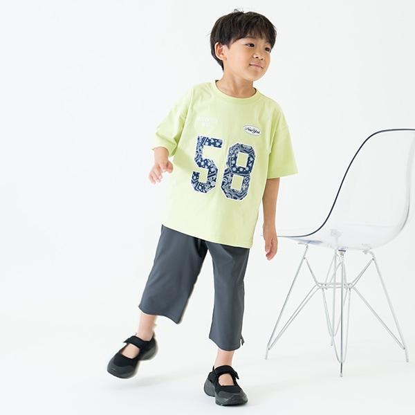 【純棉100%】寬鬆數字印花短袖T恤