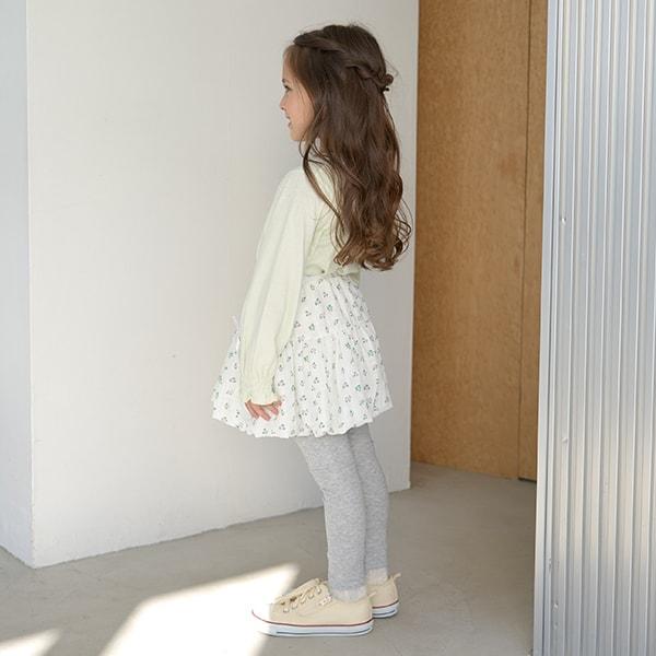 【人氣熱銷再次到貨】下襬網紗荷葉邊九分打底褲