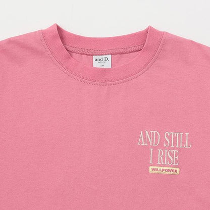 【純棉100%】【爸爸同款】兒童logo刺繡寬鬆短袖T恤