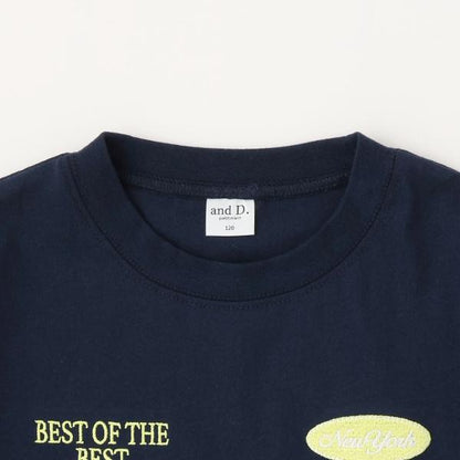 【純棉100%】寬鬆數字印花短袖T恤