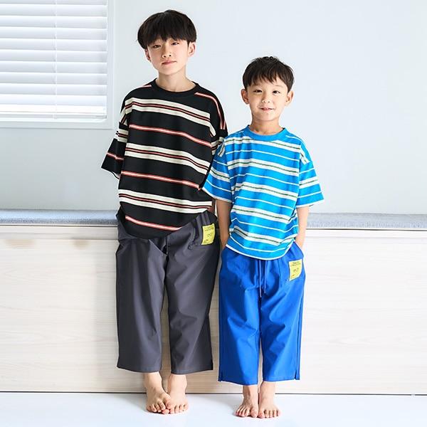 波紋條紋寬鬆短袖T恤