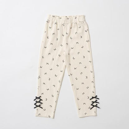 【人氣色系】【ともパン】蝴蝶結直筒褲