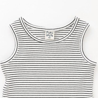 短款短袖T恤×背心