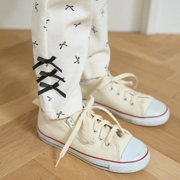 【人氣色系】【ともパン】蝴蝶結直筒褲