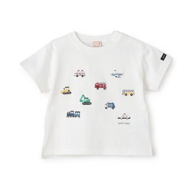 【接觸冷感】工程車輛刺繡短袖T恤