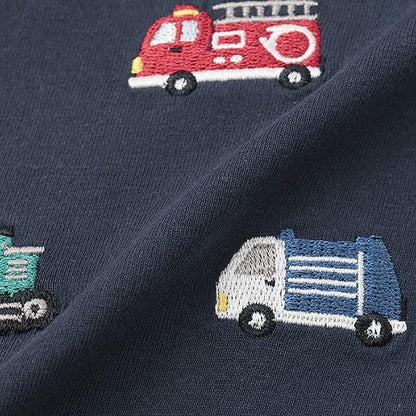 【接觸冷感】工程車輛刺繡短袖T恤
