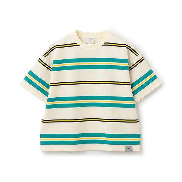 波紋條紋寬鬆短袖T恤