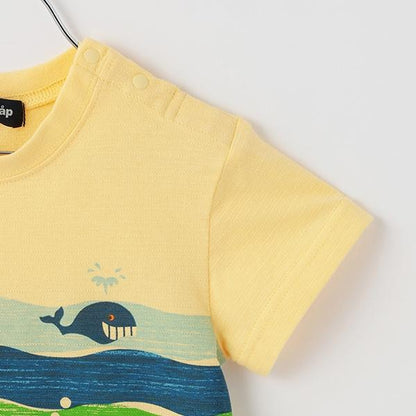 海洋印花短袖T恤