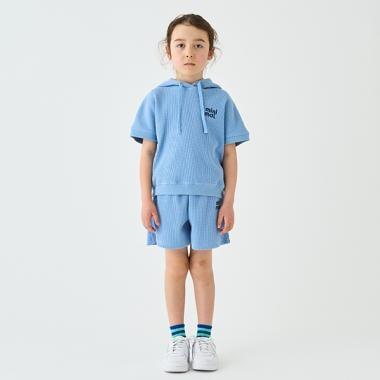 華夫格裁剪短褲