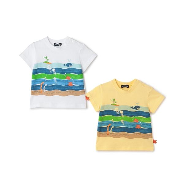 海洋印花短袖T恤