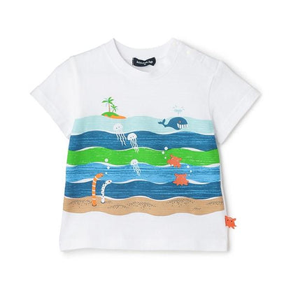海洋印花短袖T恤