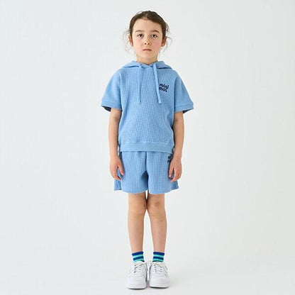 華夫格裁剪短褲