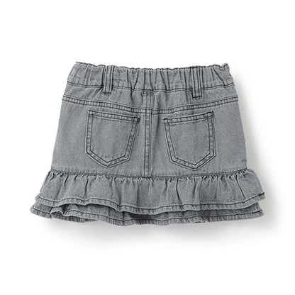 珍珠裝飾牛仔裙褲（兒童）