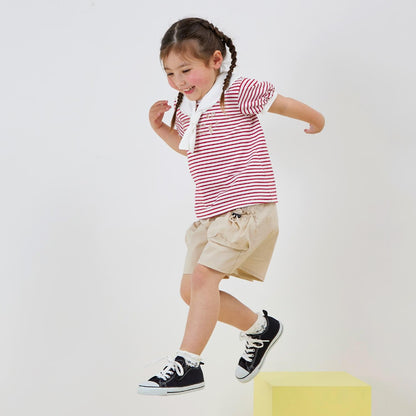 可拆卸水手領條紋T恤