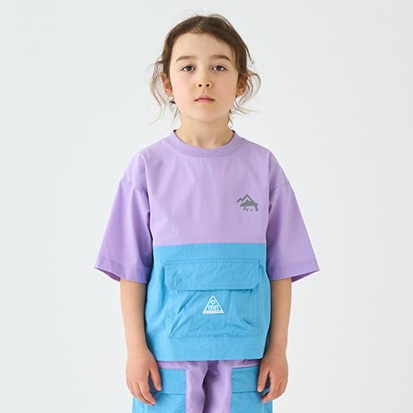 【4WAY】彈力拼接襯衫