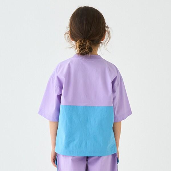 【4WAY】彈力拼接襯衫