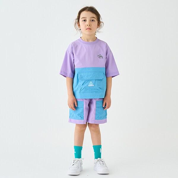 【4WAY】彈力拼接襯衫